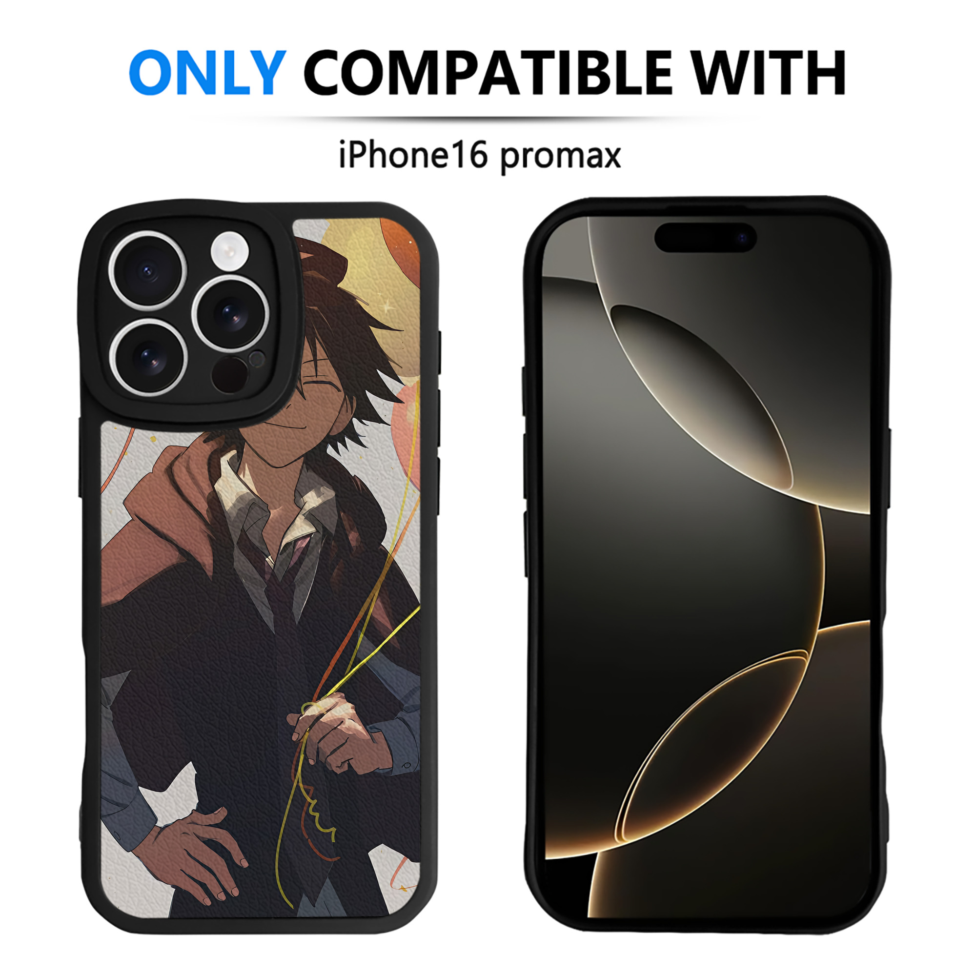 （画像用） 文豪ストレイドッグス Bungo Stray Dogs 【iPhone 16シリーズ対応】シリコンスマホケース（レザー調） 材質：シリコン